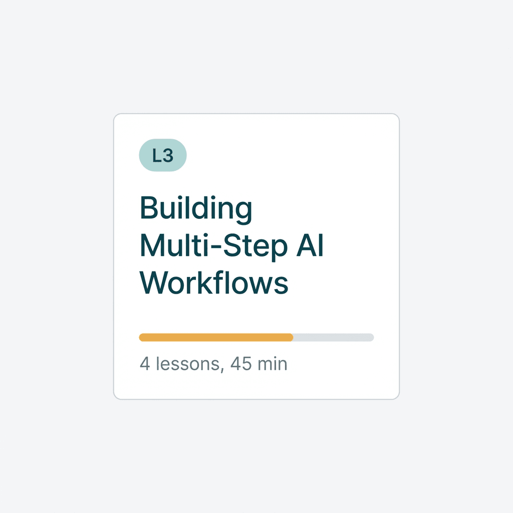 course ui card, applied design.