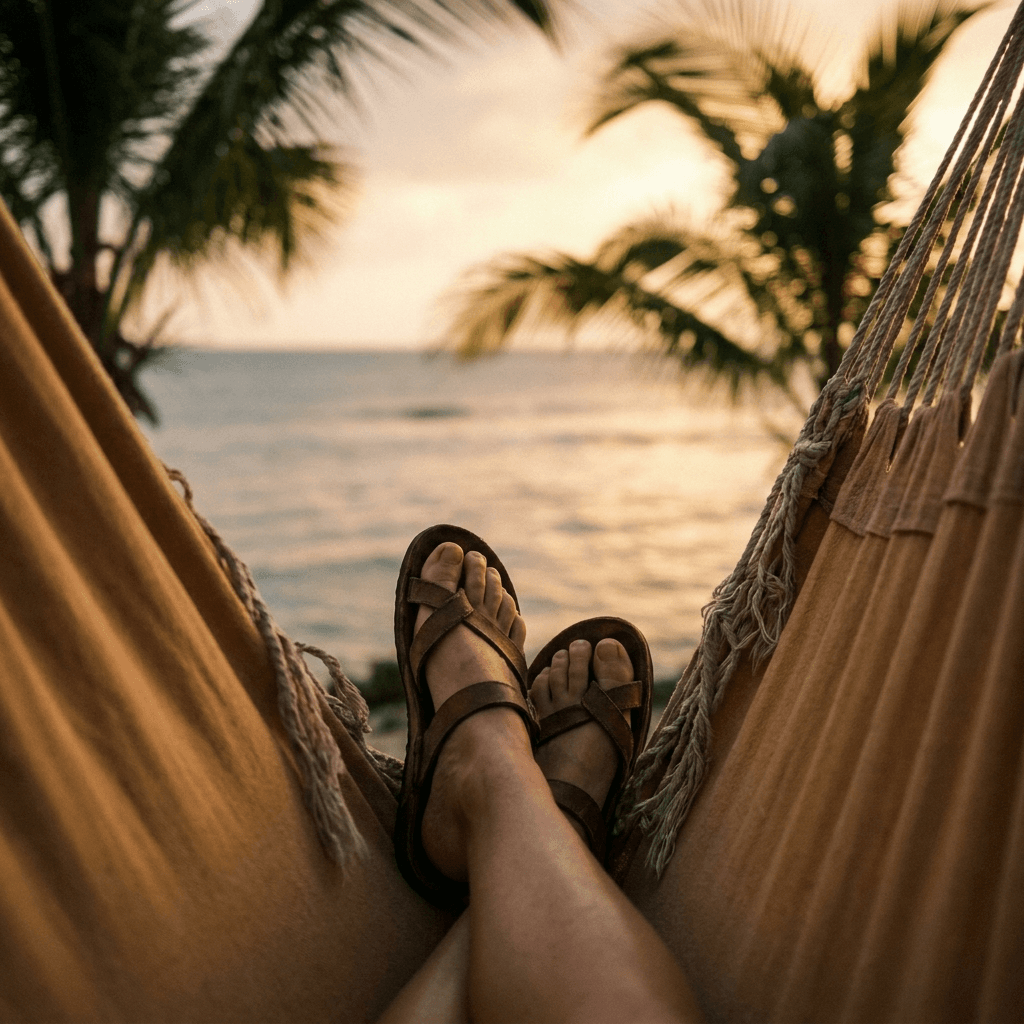 hammock, slow afternoon.